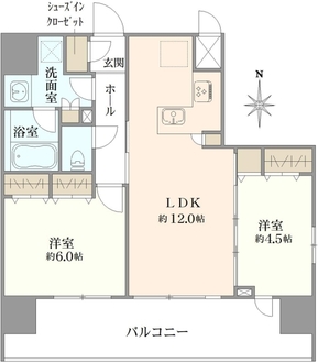 パレ・ド・ルピナス南千住IIIの間取図