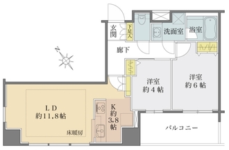 パークタワー池袋イーストプレイスの間取図