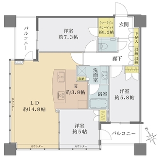 アウルタワーの間取図