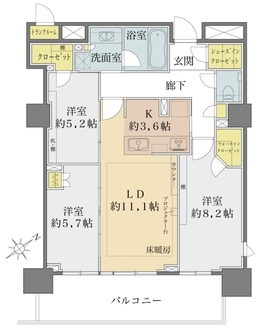 プラウドタワー東池袋の間取図