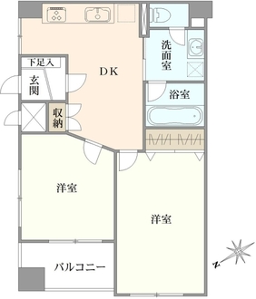 ニューライフ西早稲田の間取図