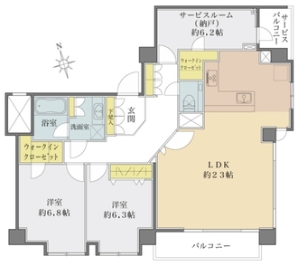 ストーク目白ウエステリアの間取図