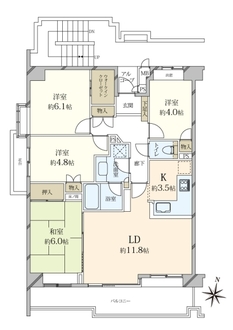 アーバンハイツ巣鴨B棟の間取図