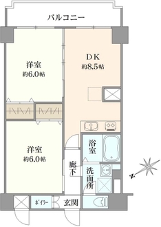 キョウエイハイツ田町の間取図