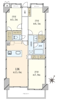 ライオンズマンション乃木坂の間取図