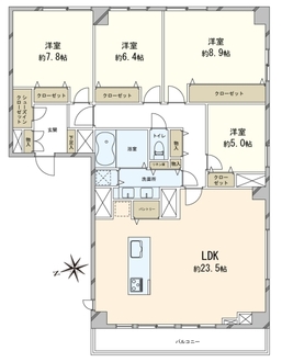 池田山スカイマンションの間取図