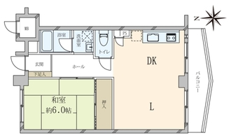 マンションニュー恵比寿の間取図