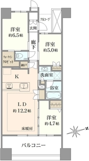 プラウドシティ日吉レジデンスIIIの間取図