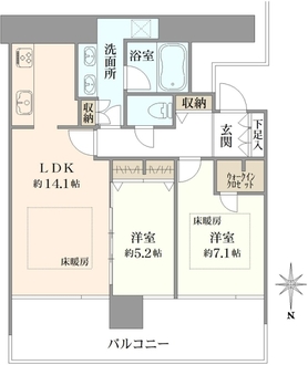 M.M.TOWERS the Southの間取図