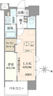 プラウド横浜阪東橋の間取図