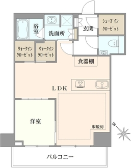 横浜MIDベースタワーレジデンスの間取図