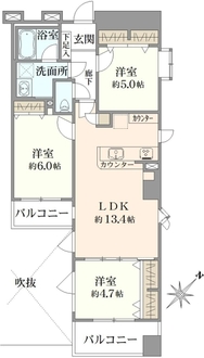 プラハ新横浜の間取図