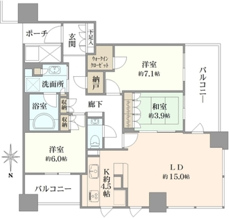 パークタワー横浜ステーションプレミアの間取図