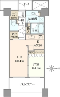 パークタワー横浜ステーションプレミアの間取図