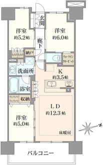 グレーシア湘南藤沢テラスの間取図