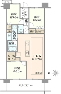 プラウドシティ吉祥寺C棟の間取図