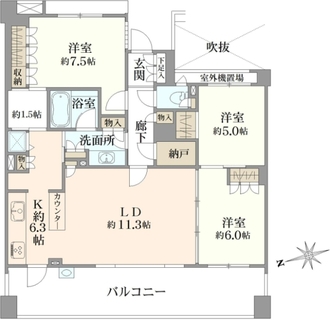 ジェイパーク武蔵野の間取図