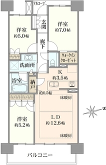 吉祥寺シンフォニアの間取図
