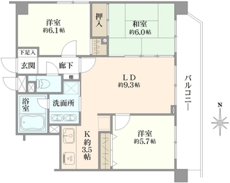 モナークサンシティ練馬の間取図