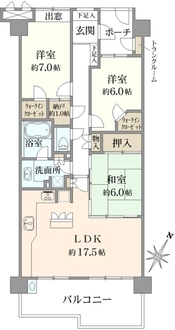 ラムーナ横浜戸塚スカイリッジの間取図