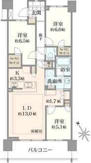 パークホームズ調布桜堤通りの間取図
