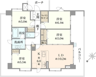 モンレーヴ吉祥寺の間取図