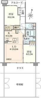 ジオ調布の間取図