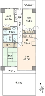 調布パークホームズの間取図