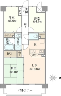 クレッセント元住吉の間取図