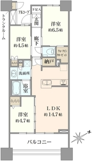 プラウドシティ日吉レジデンスIIの間取図