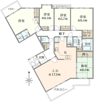ウッドパーク金沢文庫サイト2の間取図