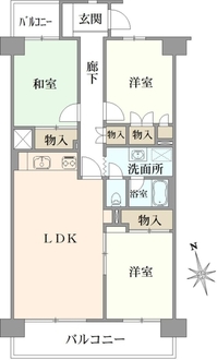 コープ野村湘南本郷台2号棟の間取図