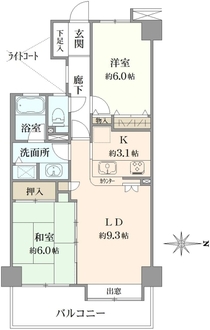 グランスクエア一橋学園壱番街の間取図