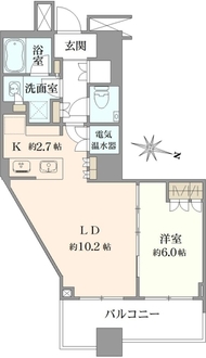 勝どきザ・タワーの間取図