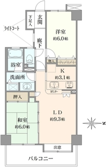 グランスクエア一橋学園壱番街の間取図