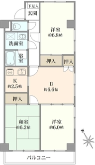 マンション国分寺の間取図