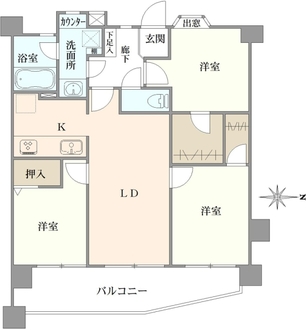 藤和シティホームズ中野江古田の間取図