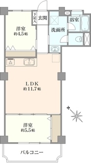 富士見ステータスの間取図