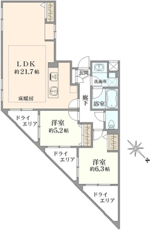 オープンレジデンシア阿佐ヶ谷の間取図