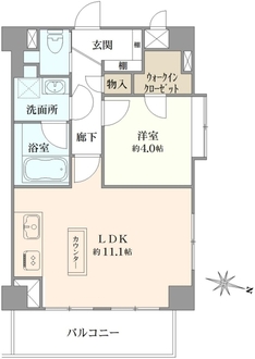 リシェ駒場東大前の間取図