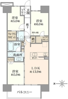 シティテラス浦和常盤の間取図