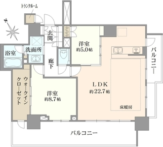 プラウドタワー東池袋の間取図