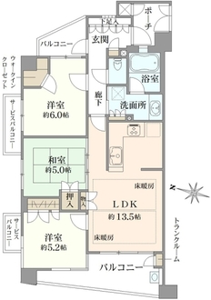 D’クラディア練馬中村橋の間取図