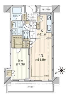 常盤松ハウスの間取図