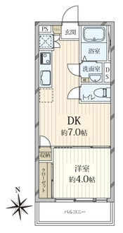 自由ヶ丘第三コーポの間取図