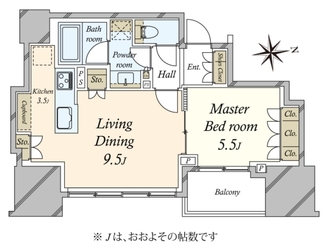 クラッシィスイート・ジオ東麻布の間取図