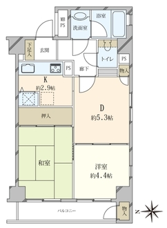 藤和シティコープ新小岩の間取図
