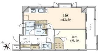 クレアール余丁町の間取図