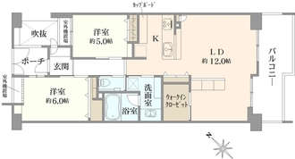 ヒルズ新浦安の間取図