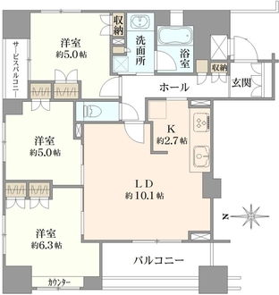 ハイネスクラウズ浅草の間取図